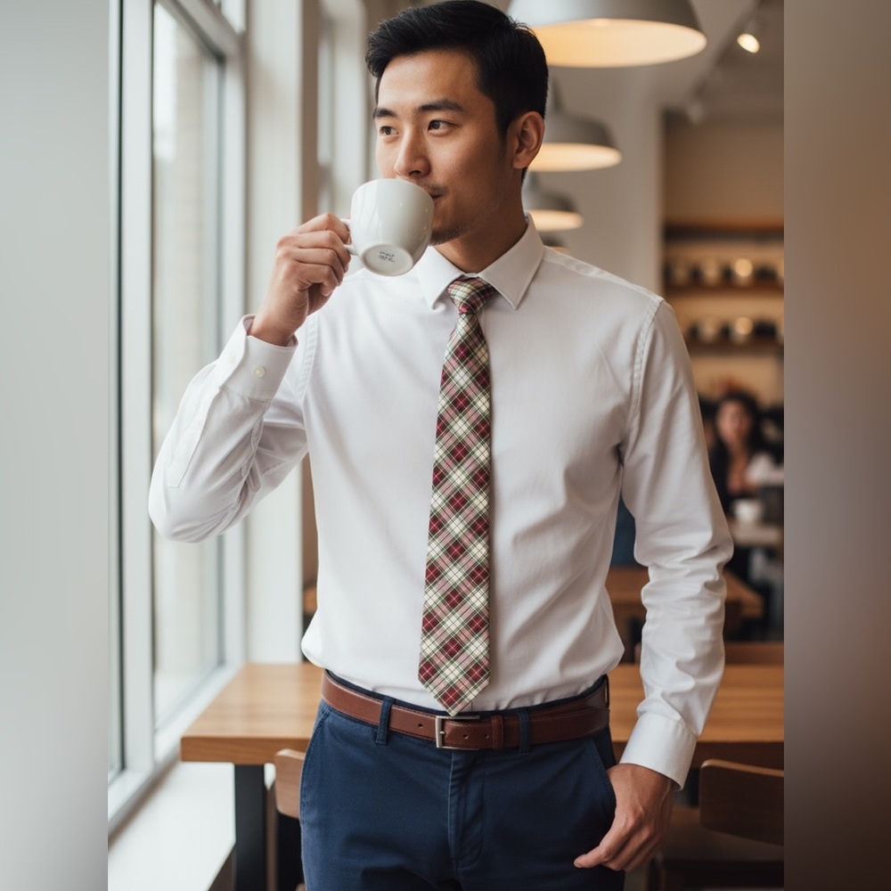 (Tommy Hilfiger) Men's Multicolor Plaid Tie